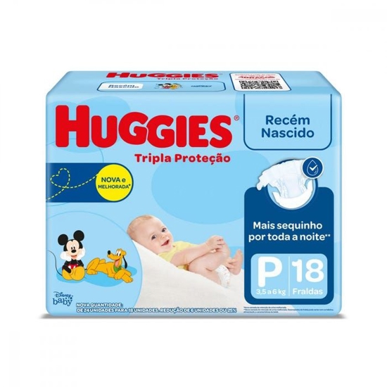 Imagem de Fda huggies t.prot jbin rn p 18und