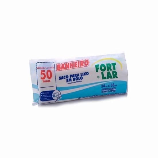 Imagem de Saco lixo frt banheiro rolo 50und
