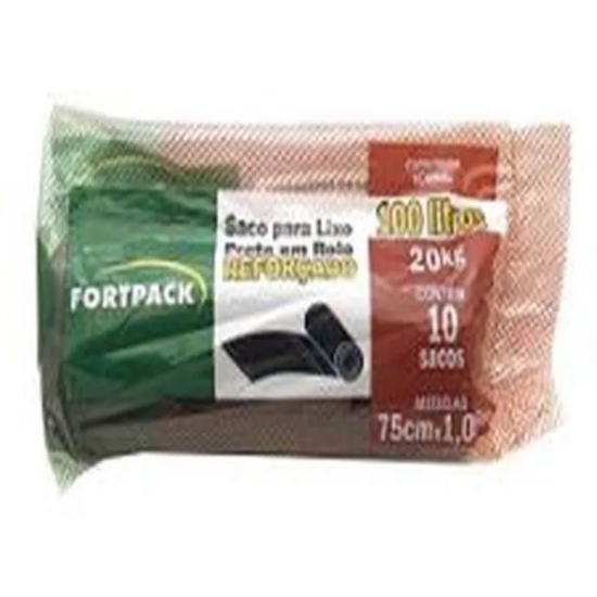 Imagem de Saco lixo frt rolo pt 10und 100lt