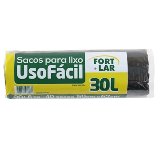 Imagem de Saco lixo u.facil rolo pt 40und 30lt