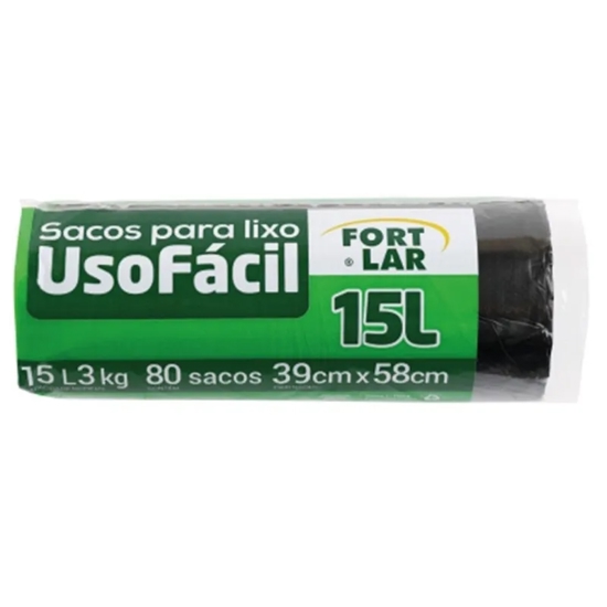 Imagem de Saco lixo u.facil rolo pt 80und 15lt