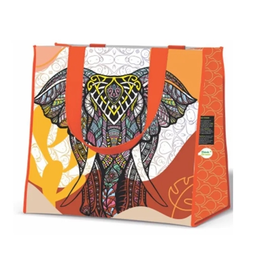 Imagem de Sacola ecobag laranja 40x35x22 r.05