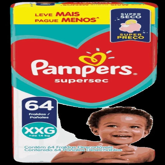 Imagem de Fda pampers s sec giga xxg 64und