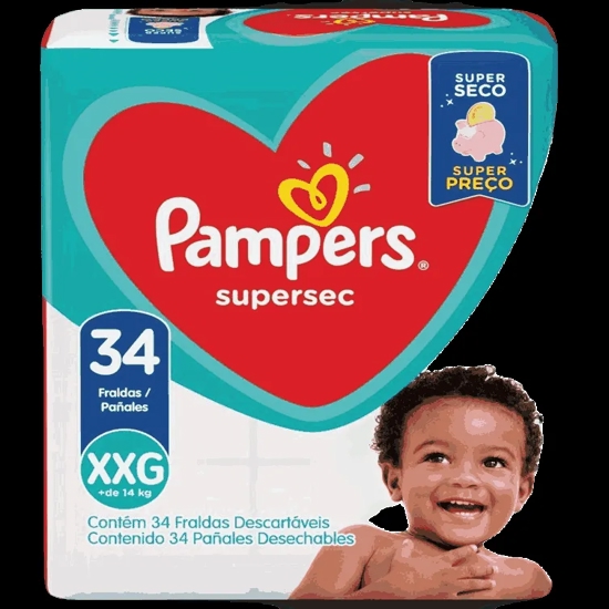 Imagem de Fda pampers s sec hiper xxg 34und