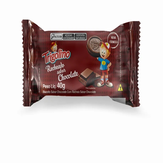 Imagem de Bisc trigolino recheado chocolate 40g