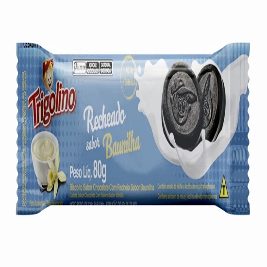 Imagem de Bisc trigolino recheado baunilha 80g