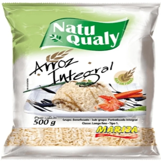 Imagem de Mariza arroz integral parborizado 500g