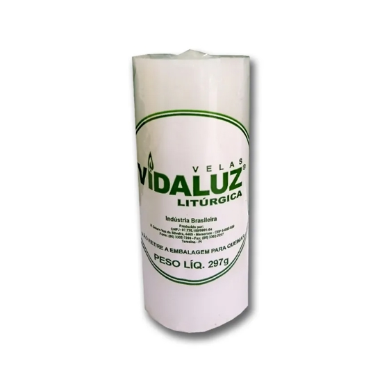 Imagem de Vela vida luz liturgiga branca 57mm 297g