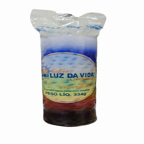Imagem de Vela luz vida liturgica 7 lin pt 57 334g