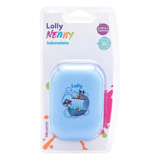 Imagem de Saboneteira lolly zoo azul bl 7141 un