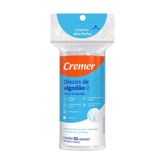 Imagem de Algodao cremer disco 50un