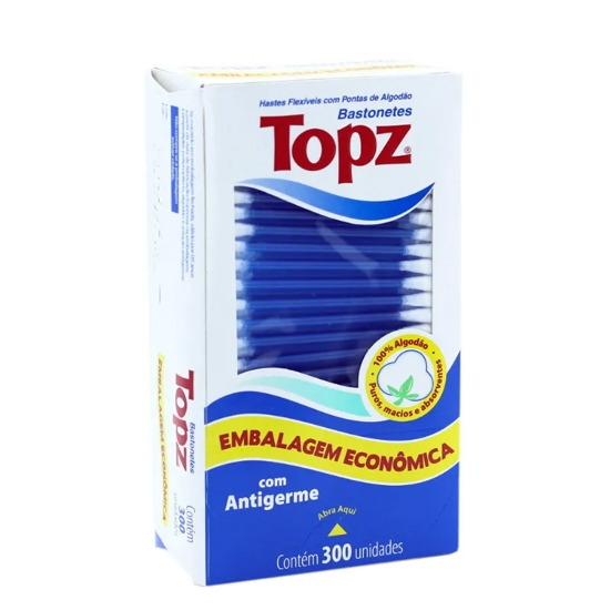 Imagem de Hastes flexiveis cotonetes topz 300un