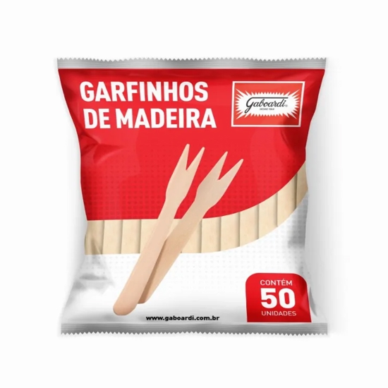 Imagem de Garfinhos de madeira gaboardi pc/50un