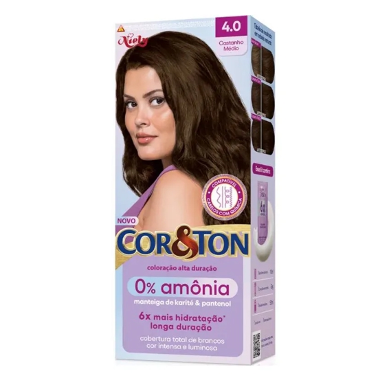 Imagem de Tint cor&ton 4.0 cst med sem amonia un