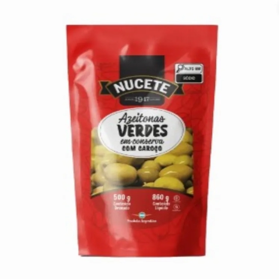 Imagem de Azeitona nucete verd caroco doypack 500g