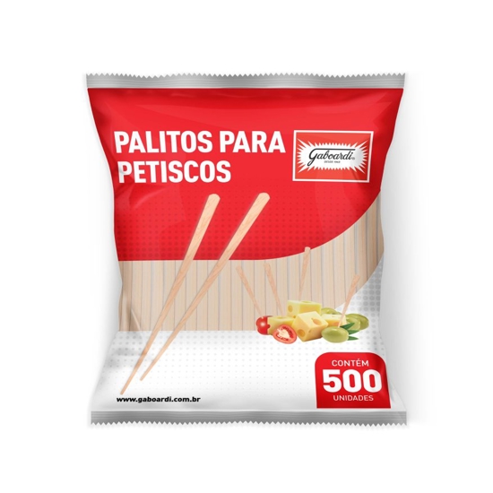 Imagem de Palitos para petiscos gaboardi c/500un