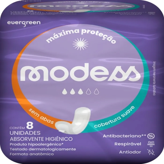 Imagem de Abs modess max prot suave s/abas 8un