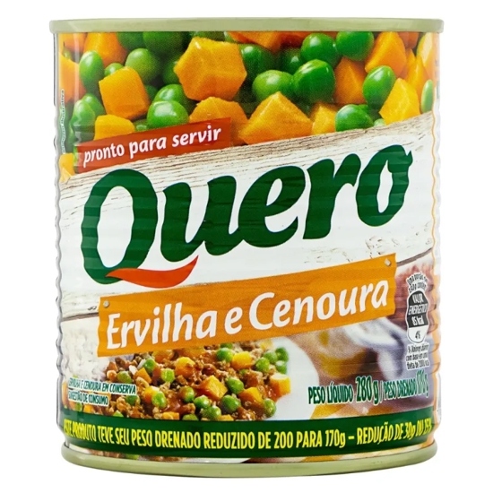 Imagem de Dueto quero ervilha/cenoura lt 170g