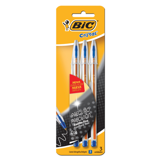 Imagem de Caneta bic cristal fina az 5xc/3un