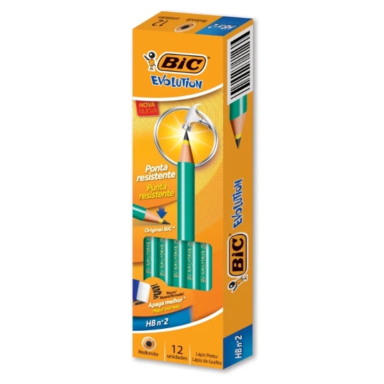 Imagem de Lapis bic evolution s/borr n2 red c/12un