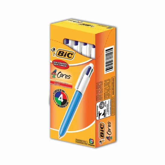 Imagem de Caneta bic 4 cores org c/12un