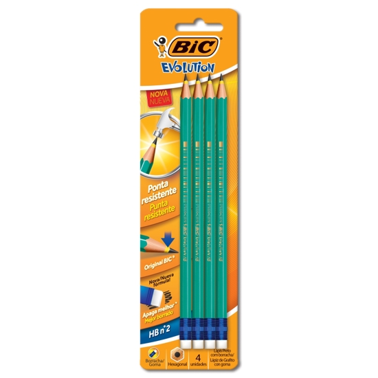 Imagem de Lapis bic evolution c/borr n2 he 5xc/4un