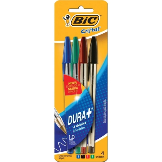 Imagem de Caneta bic cristal classica c/4un sort 2