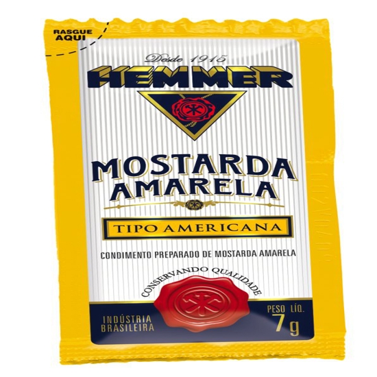 Imagem de Mostarda hemmer amarela sach 190x7g