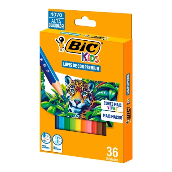 Imagem de Lapis de cor bic madeira c/36un