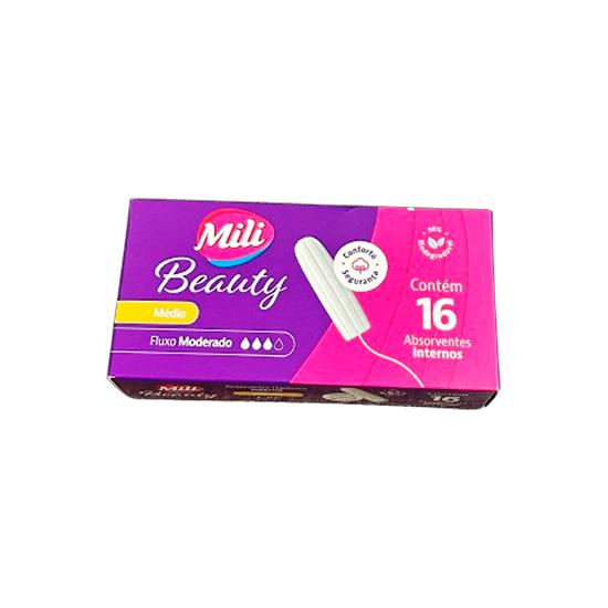 Imagem de Absorvente interno mili beauty médio 16 unidades