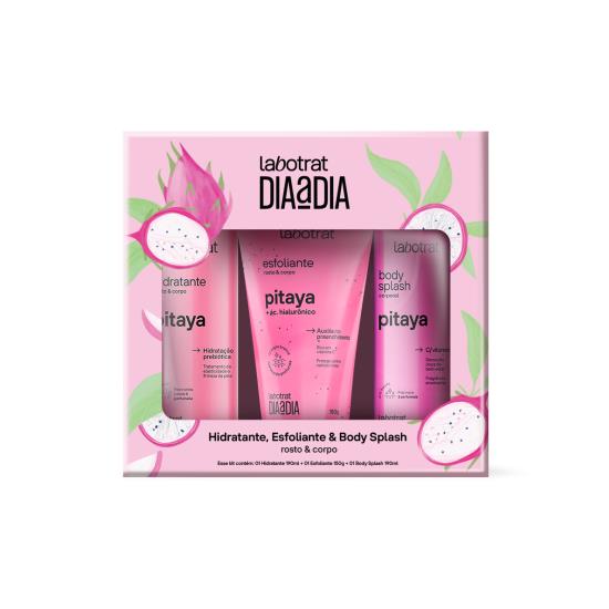 Imagem de Kit esfoliante + hidratante + body splash dia a dia labotrat pitaya