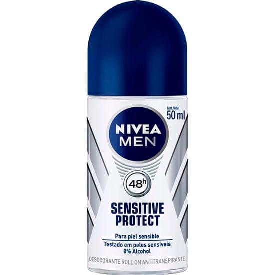 Imagem de Desodorante roll-on masculino nivea sensitive protect 50ml