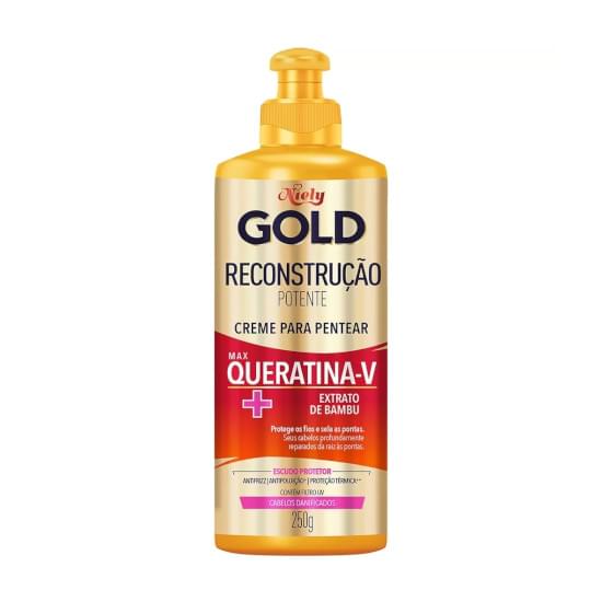 Imagem de Creme para pentear niely gold reconstrução potente 250g