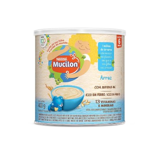 Imagem de Complemento alimentar nestlé mucilon arroz lata 400g