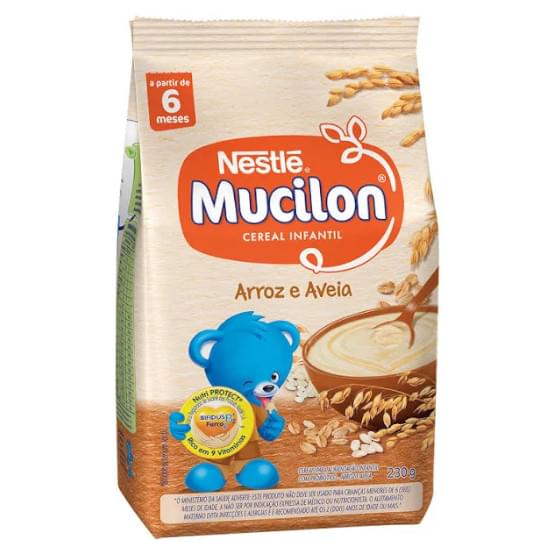 Imagem de Complemento alimentar nestlé mucilon arroz e aveia sache 230g