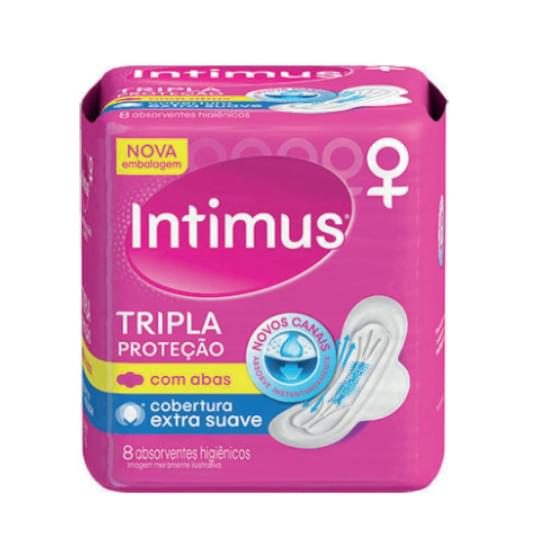 Imagem de Absorvente diário intimus suave com abas tripla proteção | com 8 unidades