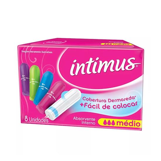 Imagem de Absorvente interno intimus médio | com 8 unidades