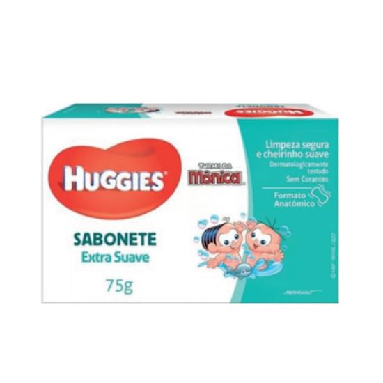 Imagem de Sabonete em barra infantil huggies turma da mônica extra suave 75g