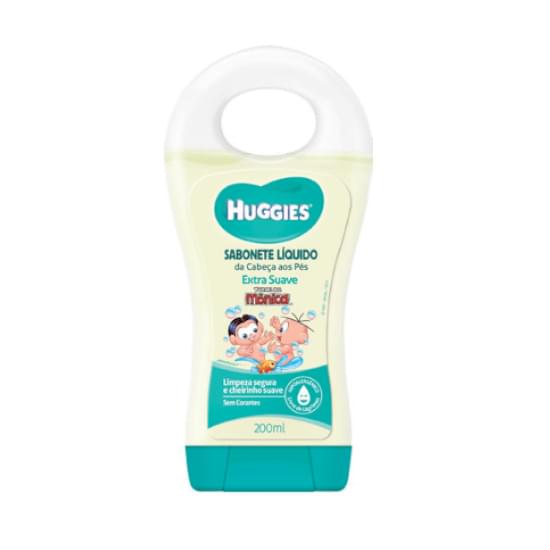 Imagem de Sabonete líquido infantil huggies turma da mônica extra suave 200ml