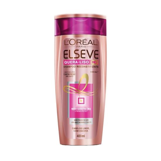 Imagem de Shampoo elseve quera liso 230ºc 400ml