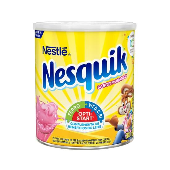 Imagem de Achocolatado em pó morango nesquik nestlé 380g