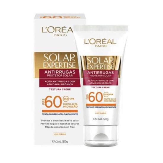 Imagem de Protetor facial solar expertise loreal fps 60 antirrugas 50g