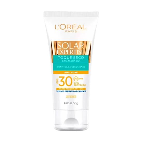 Imagem de Protetor solar facial expertise loreal fps 30 toque seco 50g