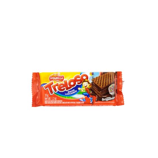 Imagem de Biscoito wafer vitarella treloso brigadeiro 35g