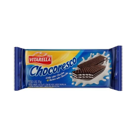 Imagem de Biscoito wafer vitarella chocoresco baunilha 35g