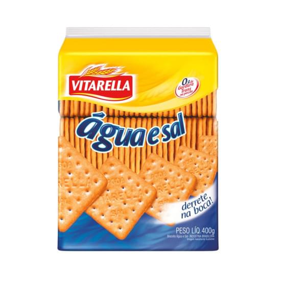 Imagem de Biscoito salgado vitarella cream cracker água e sal 400g