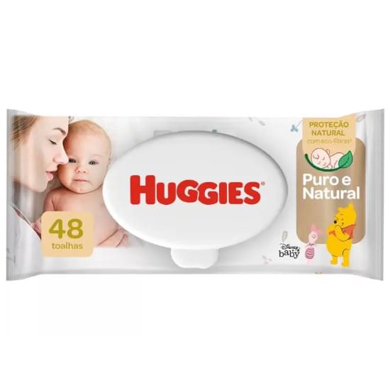 Imagem de Toalha umedecida sem perfume disney baby huggies puro e natural | com 48 unidades