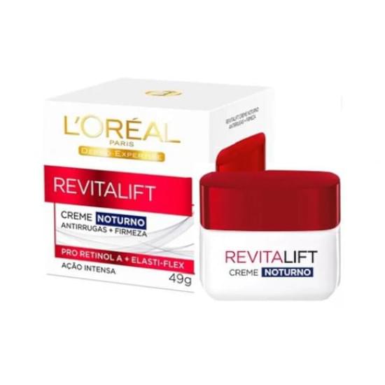 Imagem de Creme anti-idade facial loréal revitalift noturno fps18 49g