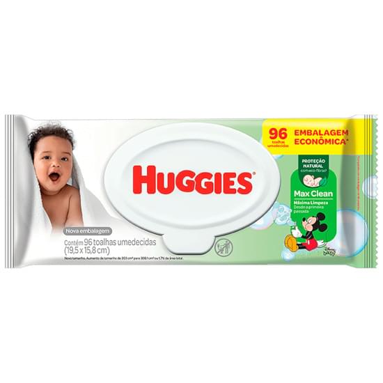 Imagem de Toalha umedecida disney baby huggies max clean | com 96 unidades