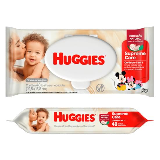 Imagem de Toalha umedecida disney baby huggies supreme care | com 48 unidades